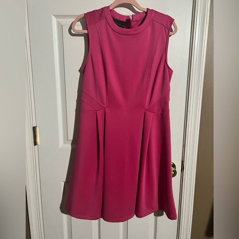 Pink knee length dress. NWT Size large